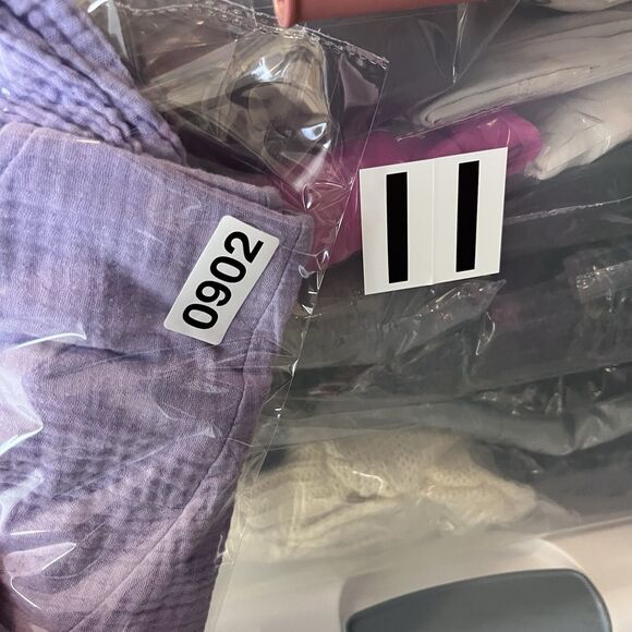 BP Top Womens Extra Small Cropped Peplum Bustier Cami Tank Ruffle Coastal Purple - Picture 8 of 10